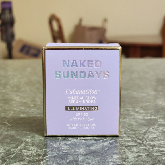 Naked Sundays CabanaGlow Mineral Glow Serum Drops (Illuminating) - NEW IN BOX - Picture 1 of 5